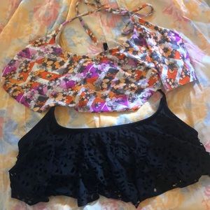 Bikini tops flounce style